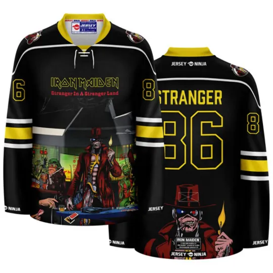 Iron Maiden Stranger in a Strange Land Men's Hockey Jersey