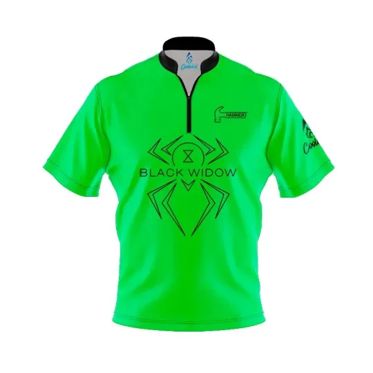 Discover (Custom Name) - Hammer Black Widow Toxin Solid Bowling Jersey Size S-5XL