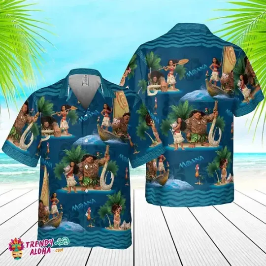Discover Moana And Maui Disney Trip Vacation Hawaiian Shirt Summer Aloha S-5XL