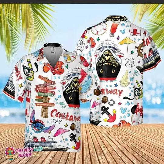 Discover Disney Cruise Gift Disneyland Mickey And Friend Hawaiian Shirt Summer Aloha