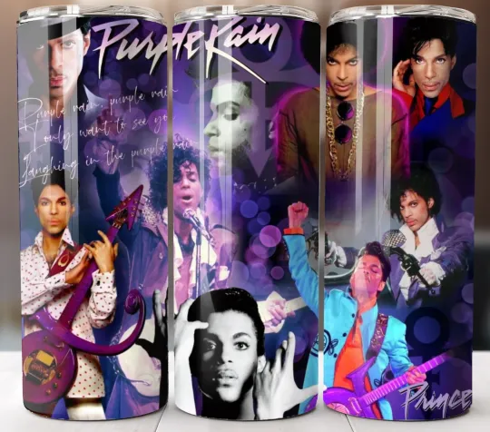 Discover Pur Rain Prince Tumbler Travel Mug Stainless Steel Cup Straw