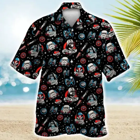 Discover Star Wars Darth Vader Storm Trooper Dark Side Hawaiian Shirt Summer Aloha S-5XL