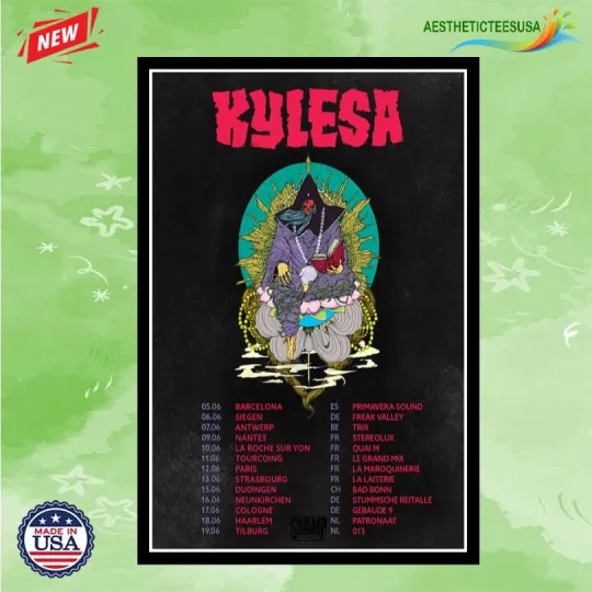 Discover Kylesa Band June Tour 2026 Poster Home Decor, Wall Art, No Frame, Fan Gift