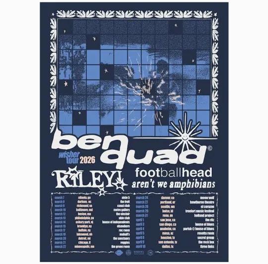 Discover Ben Quad Tour 2026 Poster