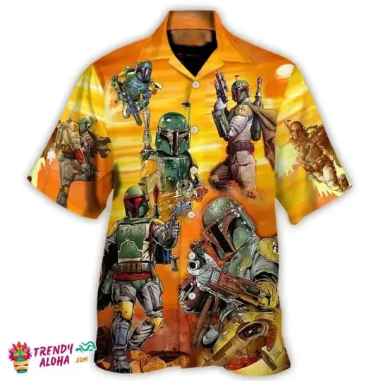 Discover Darth Vader Synthwave Star Wars Family Hawaiian Shirt Summer Aloha S-5XL