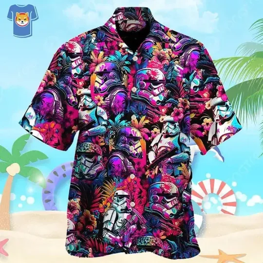 Discover Starwars Synthwave Cool For Star Wars Hawaiian Shirt Summer Aloha S-5XL