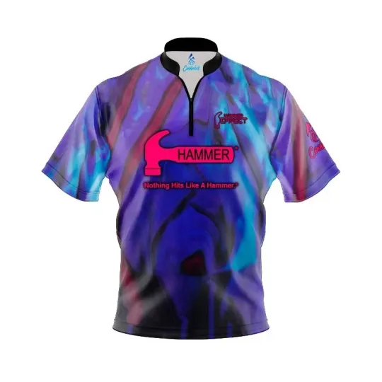 Discover Custom Name* Hammer Effect Bowling Jersey Size S-5XL, NEW