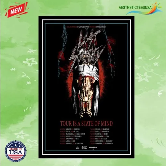 Discover Lost Society UK & Europe Tour 2026 Poster Home Decor, Wall Art, Fan Gift