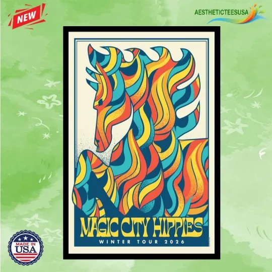 Discover Magic City Hippies Winter Tour 2026 Poster Home Decor, Wall Art, Fan Gift