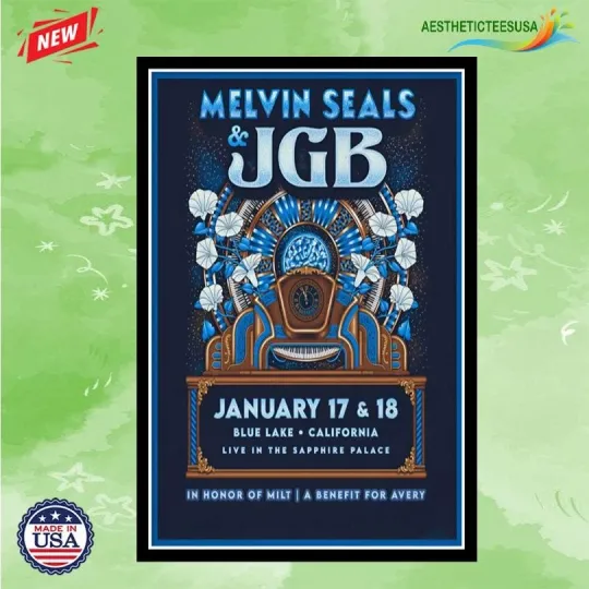 Discover Melvin Seals And JGB January 17-18 2026 Blue Lake, CA Tour Poster