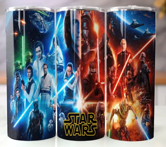 Discover 20oz Stainless Steel Tumbler Insulated Travel Mug Star Wars