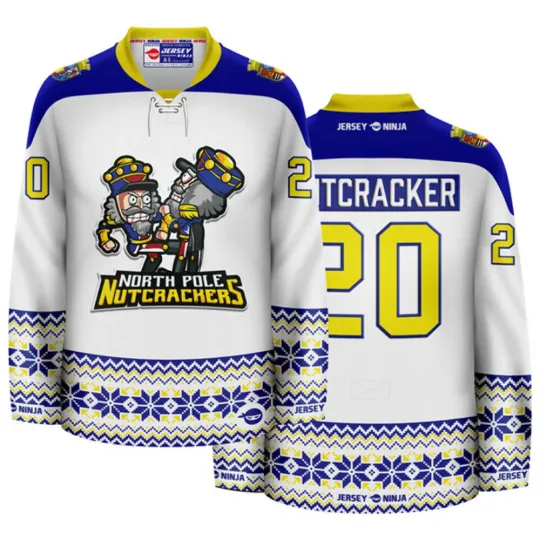 Christmas North Pole Nutcrackers Men's Hockey Jersey
