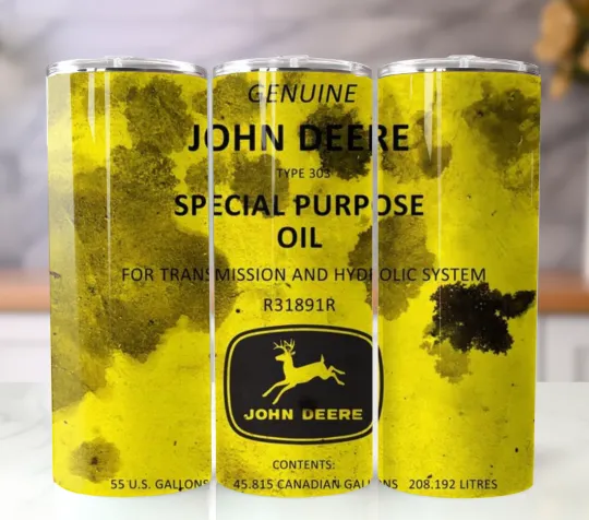 Discover 20oz Stainless Steel Tumbler Insulated Travel Mug Farmer Theme Dirty Oil Tumbler