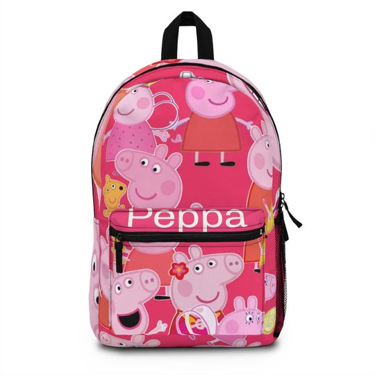 Discover Family Pig Collage Backpack, Kids Character School Bag