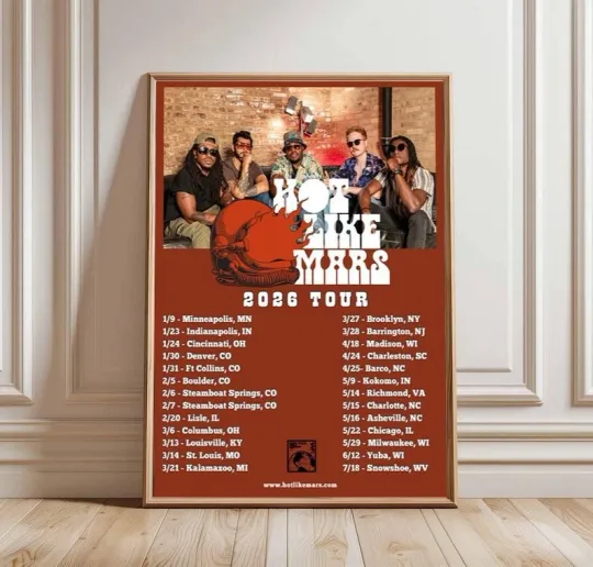 Hot Like Mars 2026 Tour Poster