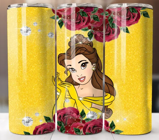 Discover Belle Roses 20oz Tumbler Insulated Stainless Travel Mug Cup Straw Lid
