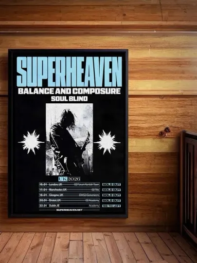 Discover Poster Superheaven UK Tour 2026
