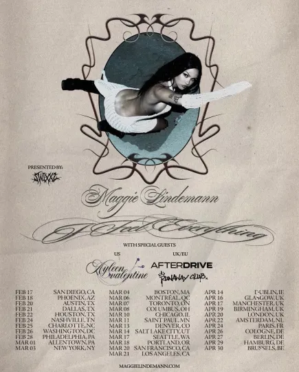 Discover Maggie Lindemann  I Feel Everything Tour 2026 poster