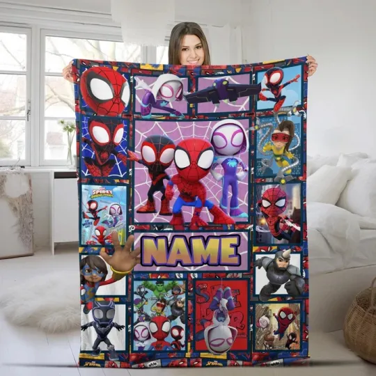 Discover Personalized Superhero Fleece Blanket, Ideal For Baby Boys & Girls