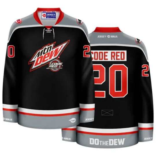 Discover Mountain Dew Code Red Men's Hockey Jersey