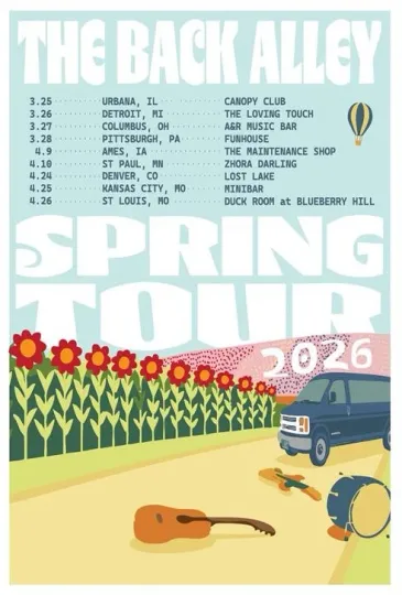 Discover The Back Alley Tour 2026 Poster