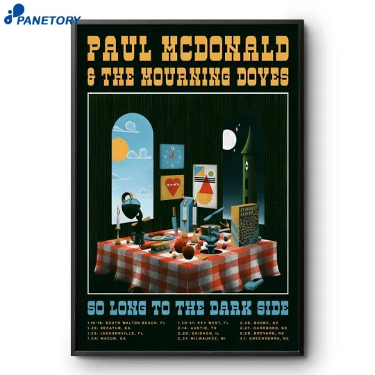 Discover Paul Mcdonald And The Mourning Doves So Long To The Dark Side Tour 2026 Poster