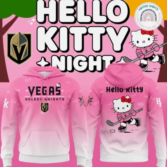 Discover Vegas Golden X Hello 1Kitty 2026 Edition 3D Hoodie