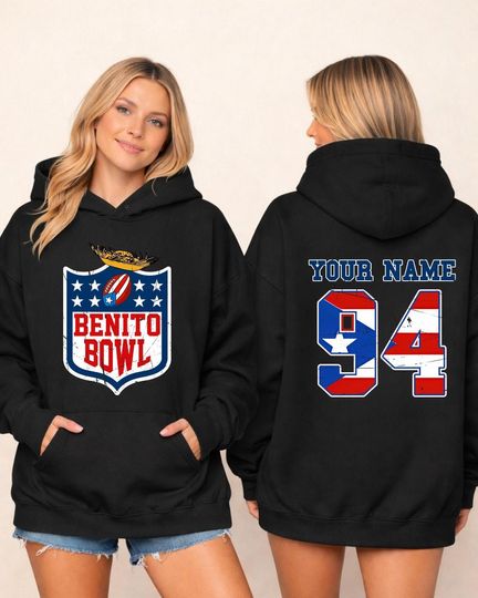 Discover Personalized Team Benito 94 Sports Shirt, Game Day Outfit, Benito Bowl Sweatshirt, Music Concert Outfit Gift Idea, Here For The Benito