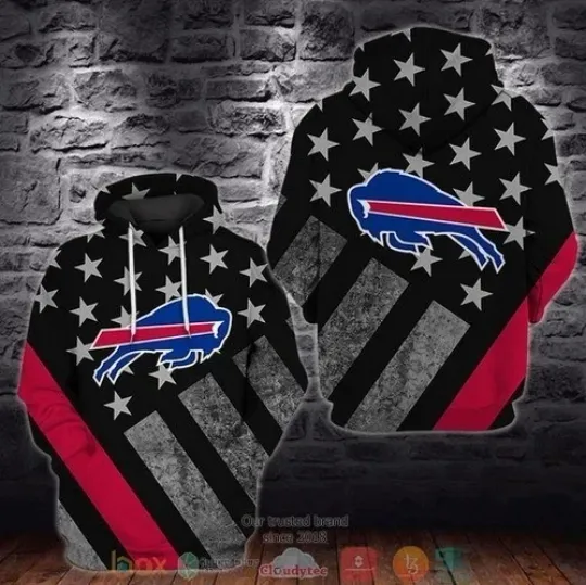 Discover NEW HOT!!! Buffalo Flag 3D Hoodie ALl over print