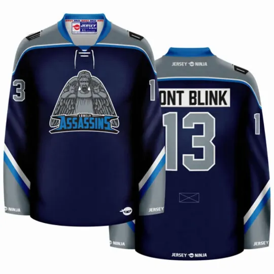 Discover Lonely Assassins Don't Blink Men’s Hockey Jersey
