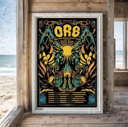 O.R.B Band 2026 Organic East Coast Tour Poster