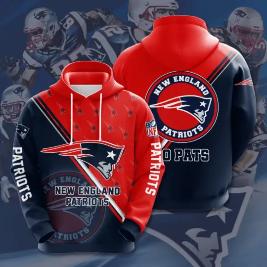 Discover Patriots 3D Design Pullover Hoodie