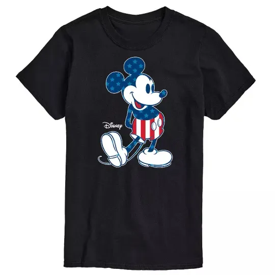 Discover Disney Mickey Mouse Americana Flag T-Shirt for Men and Women