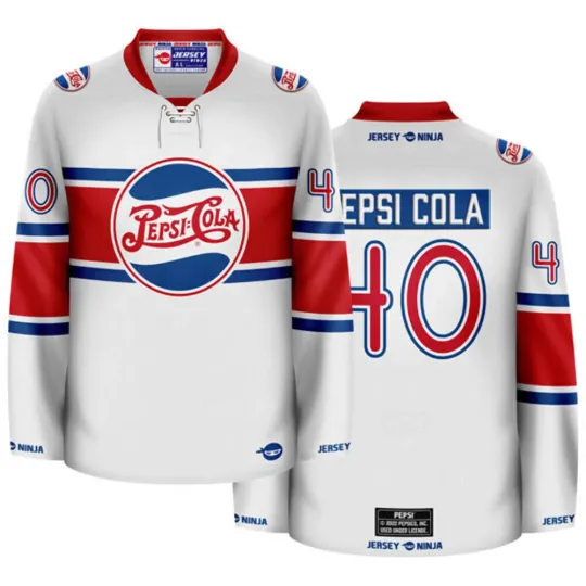 Discover Pepsi 1940 White Throwback Men's Hockey Jersey