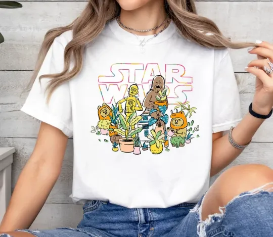 Discover Disney Star Wars Plant Friends T-Shirt for Men and Women