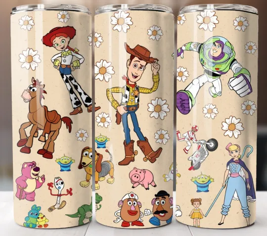 Discover Toy Friends Tumbler 20oz Stainless Steel Mug Stainless Steel Cup Straw