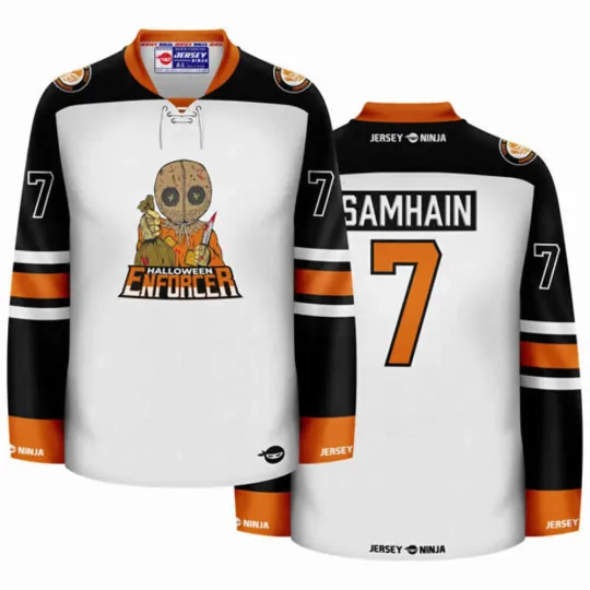Discover Halloween Enforcer Samhain Hockey Jersey