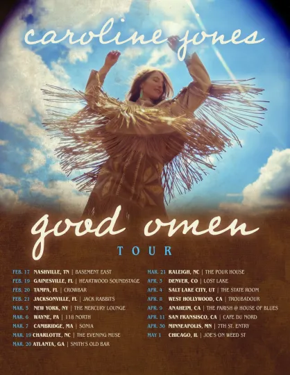 Discover Caroline Jones Good Omen Tour 2026 Poster