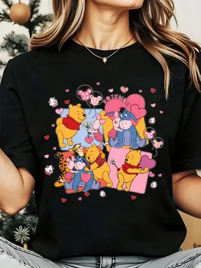 Discover Disney Winnie The Pooh Characters T-Shirt, Gift For Friends
