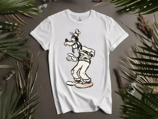 Discover Cute Goofy Sketch T-Shirt, Gift For Friends