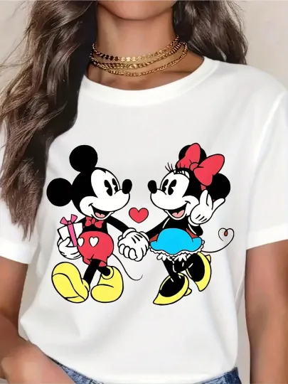 Discover Disney Mickey And Minnie Mouse T-Shirt, Gift For Friends