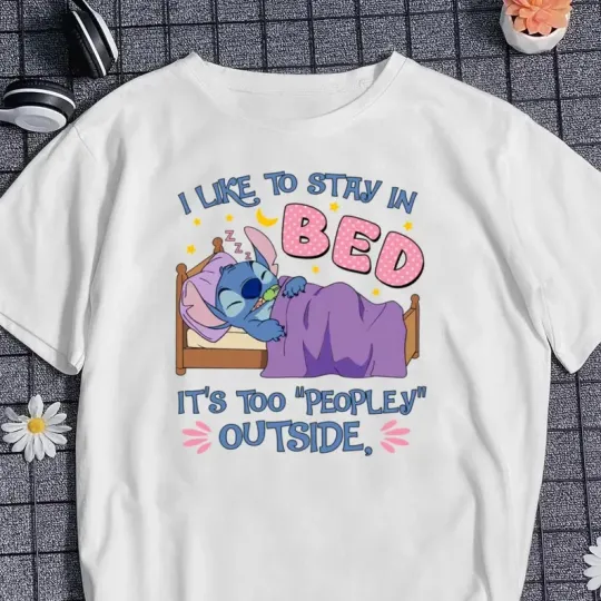 Discover Disney Happy Cute Stitch Bedding T-Shirt, Gift For Friends