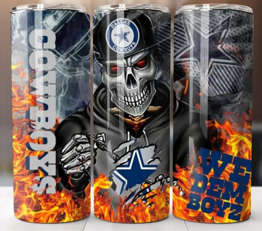 Discover Dallas Cowboys Hoodie 20oz Insulated Tumbler Travel Mug Stainless Steel Cup Lid