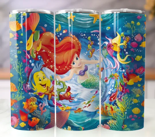 Discover Under the Sea 20oz Insulated Tumbler with Straw - Stainless Steel Mug