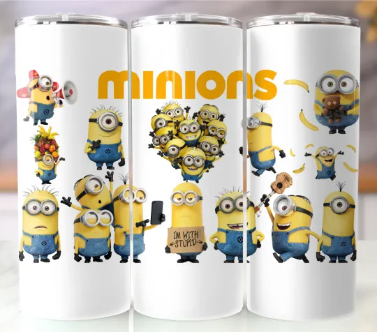 Discover 20oz Stainless Steel Tumbler Insulated Travel Mug Minions Theme