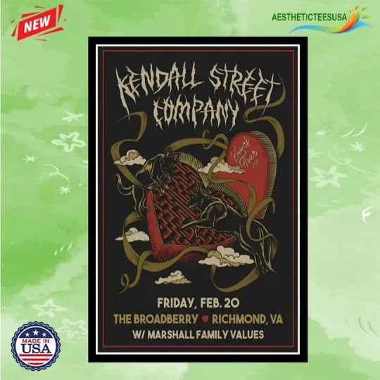 Discover NEW Kendall Street Company Tour Feb 20 2026 Richmond, VA Poster Home Decor