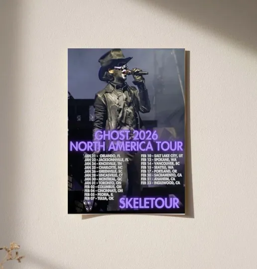 Discover Ghost 2026 North America Tour Poster