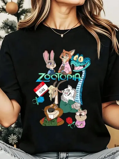 Discover Disney Zootopia Characters T-Shirt, Gift For Friends