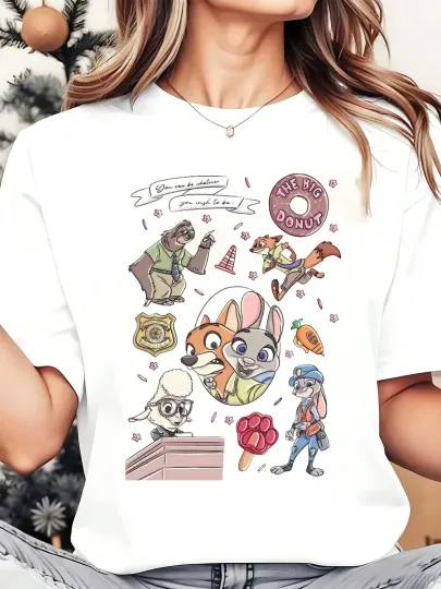 Discover Disney Zootopia The Big Donut T-Shirt, Gift For Friends
