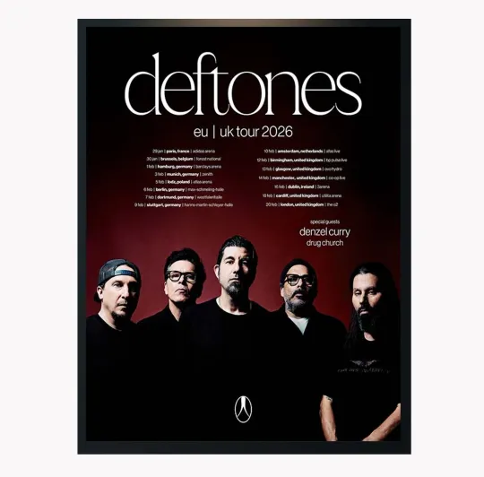Discover Deftone EU And UK Tour 2026 Poster